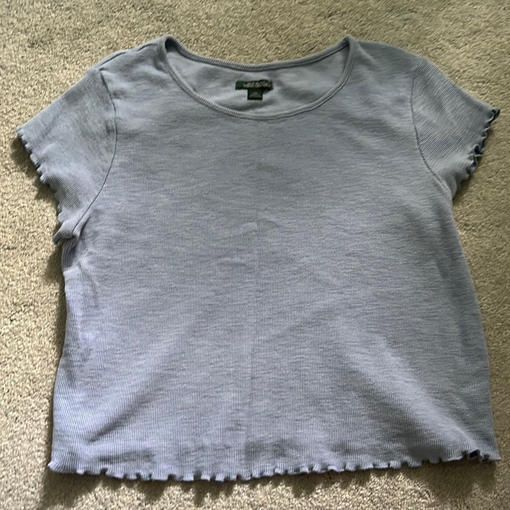 perrywinkle waffle knit t-shirt
